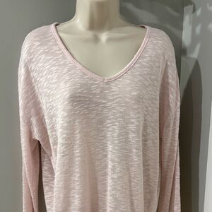 Old Navy Sheer V-neck Pink Sweater